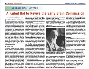 A Failed Bid to Revive the Early Brain Commission
