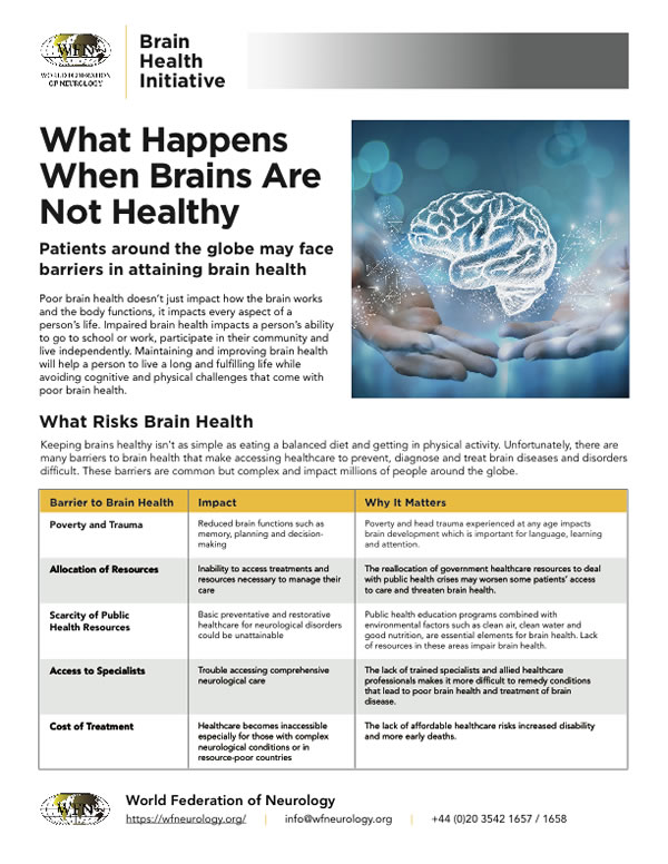 What Happens When Brains are Not Healthy
