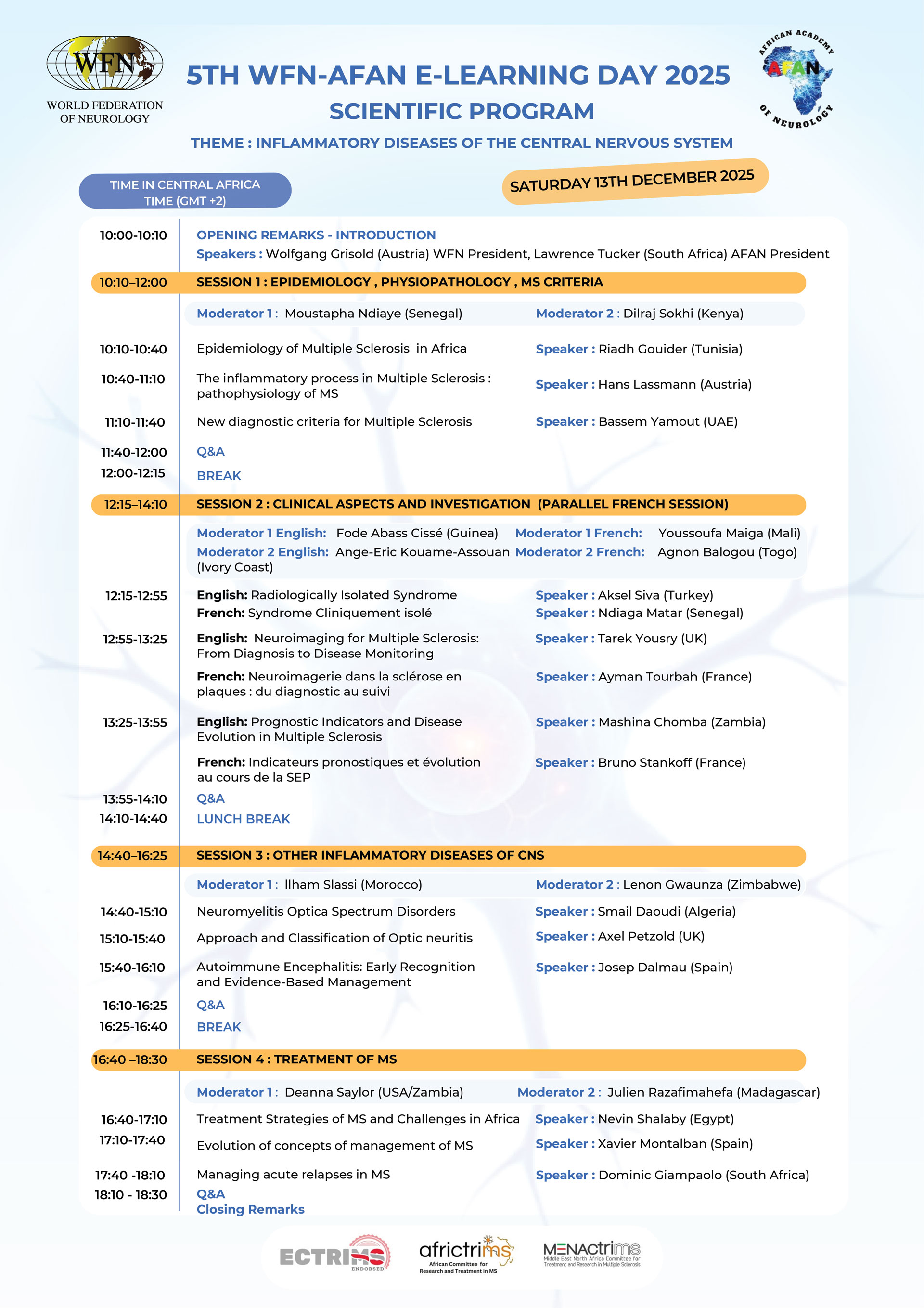 WFN AFAN 2025 E Learning Day Programme