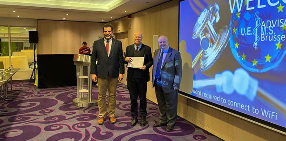 Prof Grisold awarded UEMS Gold Decoration of Honour