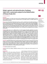Global regional and national burden of epilepsy 1990 2021