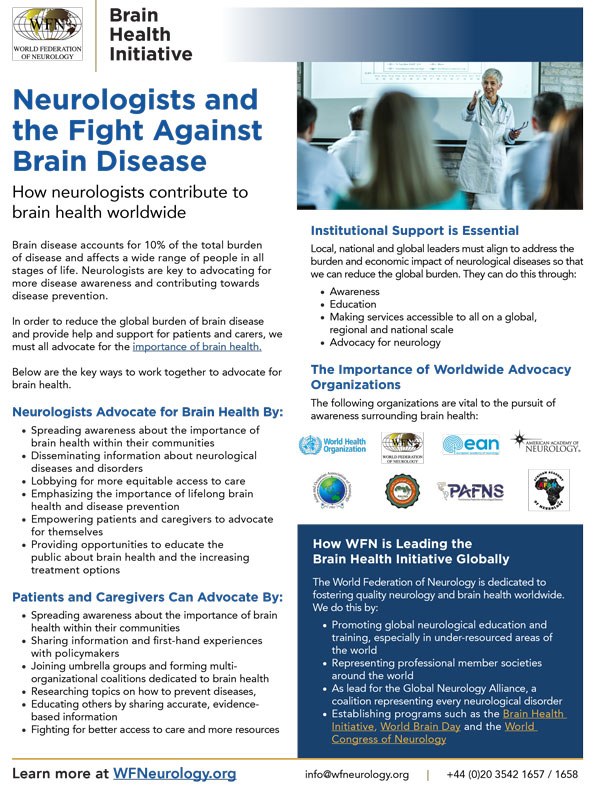 WFN BHI Topic5 Neurologists and the Fight Against Brain Disease