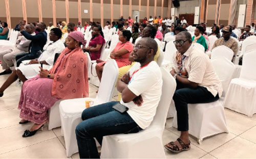 The audience during the hybrid Presidential Symposium