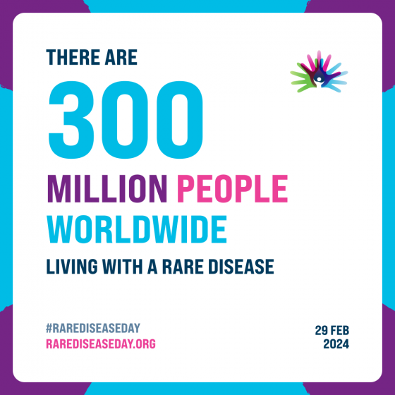 THERE ARE 300 MILLION PEOPLE WORLDWIDE LIVING WITH A RARE DISEASE