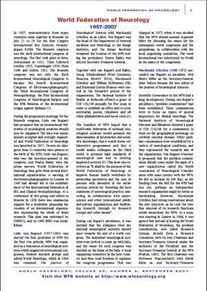 World Federation of Neurology 1957-2007